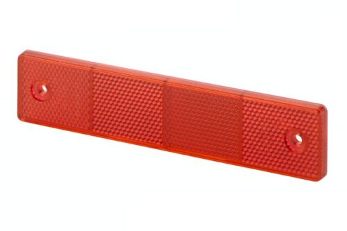 Reflector Κρύσταλλο Colour: Red rectangular Bolted DEUTZ FAHR HELLA 8RA002023001