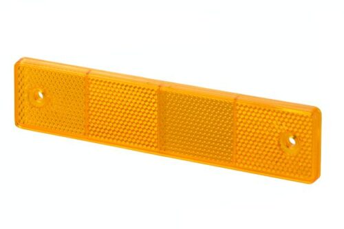 Reflector Κρύσταλλο Colour: Πορτοκαλί rectangular Bolted HELLA 8RA002023021
