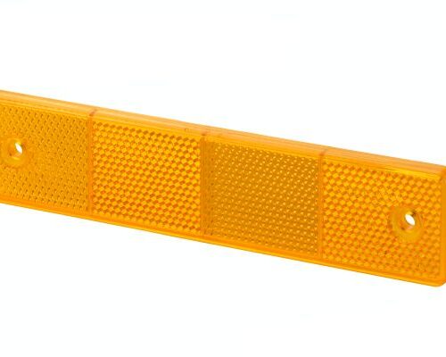 Reflector Κρύσταλλο Colour: Πορτοκαλί rectangular Bolted HELLA 8RA002023021