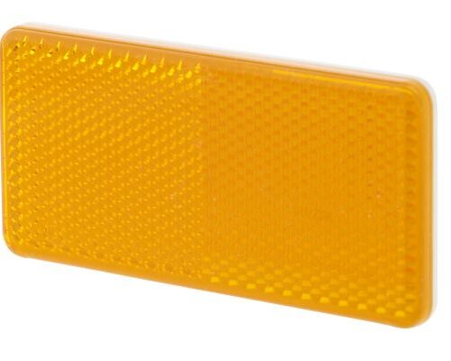 Reflector Κρύσταλλο Colour: Πορτοκαλί rectangular Glued HELLA 8RA003326041