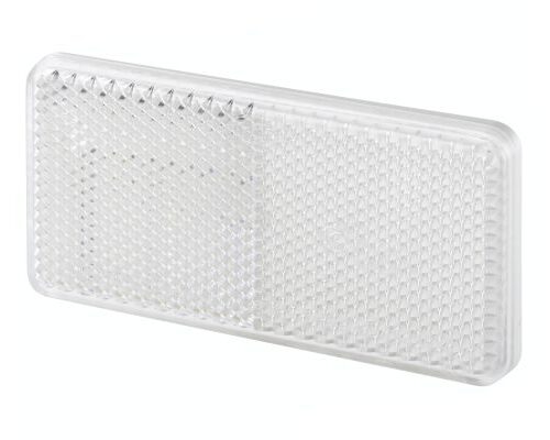 Reflector Κρύσταλλο Colour: White rectangular Glued HELLA 8RA003326051