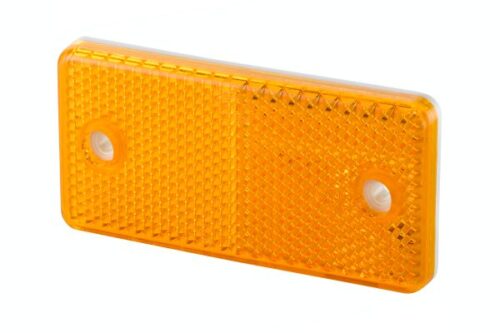 Reflector Κρύσταλλο Colour: Πορτοκαλί rectangular Glued Bolted HELLA 8RA003326071