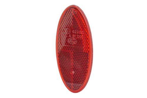 Reflector Κρύσταλλο Colour: Red oval Glued HELLA 8RA343160002