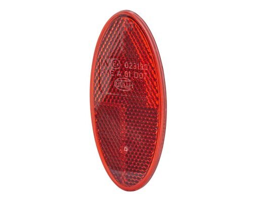 Reflector Κρύσταλλο Colour: Red oval Glued HELLA 8RA343160002