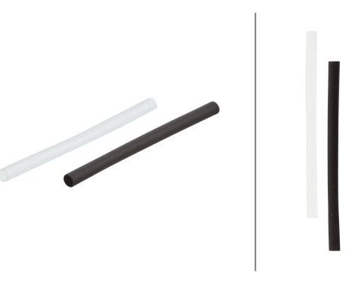 Heatshrink Tube 2:1 2,4 1,2mm 50mm Μάυρο transparent HELLA 9MJ178458012