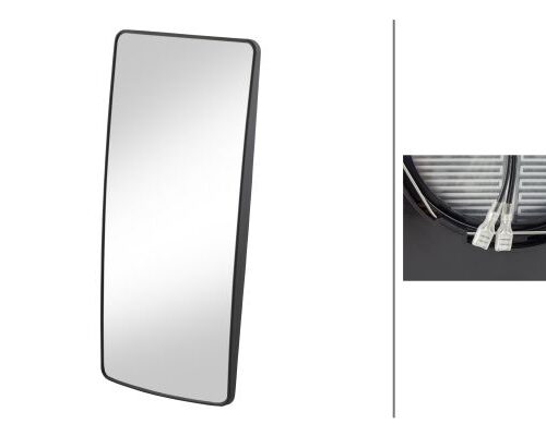 Mirror Glassexterior mirror 12V both sides HELLA 9MX562841012