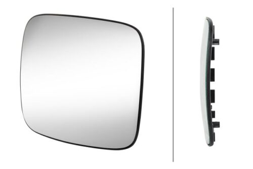 Mirror Glasswide angle mirror 24V both sides HELLA 9MX563717032