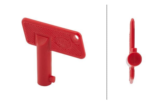 Key Red hout cap HELLA 9SL706729011