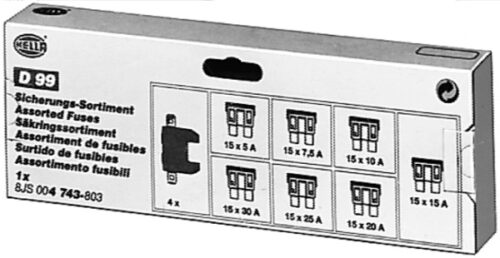 Σετ ασφαλειών 10 15 20 25 30 5 7.5A HELLA 8JS004743803 - Image 2