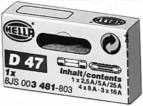 Fuse Kit 16 2.5 25 5 8A HELLA 8JS003481803 - Image 2