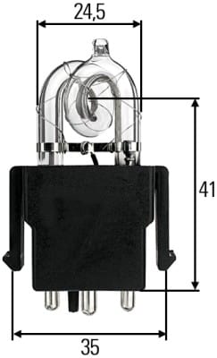 Λάμπα X1 12V 24V 25W HELLA 8GS859634011