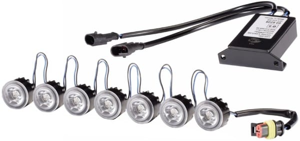 Daytime Running Φανάρι Set LED LEDayFlex 12V 24V HELLA 2PT010458741