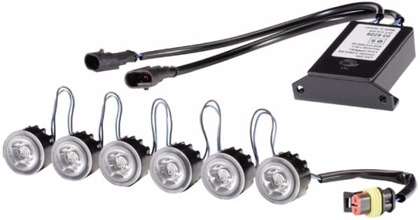 Daytime Running Φανάρι Set LED LEDayFlex 24V 12V HELLA 2PT010458721