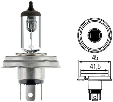 Λάμπα H4 24V 75 70W HELLA 8GJ002088461