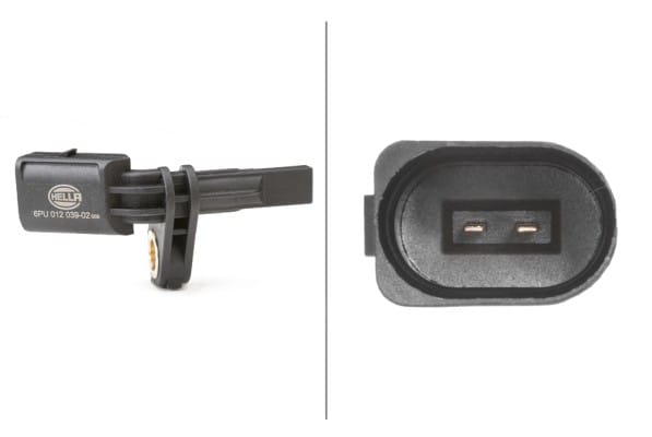 Αισθητήρας, wheel speed - 12V 2-pin connector Front Axle Right/Rear Right VW Golf V (1K1) HELLA 6PU012039021