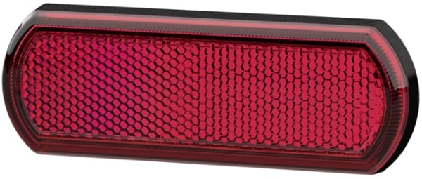 Reflector Tech Κρύσταλλο Colour: Red rectangular Glued HELLA 8RA013403001