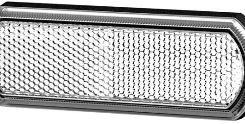 Reflector Tech Κρύσταλλο Colour: White rectangular Glued HELLA 8RA013403011