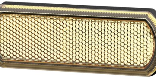 Reflector Tech Κρύσταλλο Colour: Πορτοκαλί rectangular Glued HELLA 8RA013403021