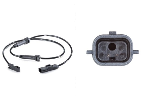 Αισθητήρας, wheel speed - 12V 2-pin connector Renault Scénic II (JM0/1_) HELLA 6PU012806251
