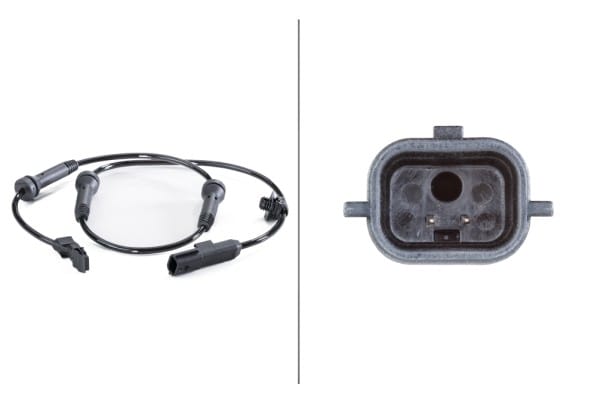 Αισθητήρας, wheel speed - 12V 2-pin connector Renault Scénic II (JM0/1_) HELLA 6PU012806241