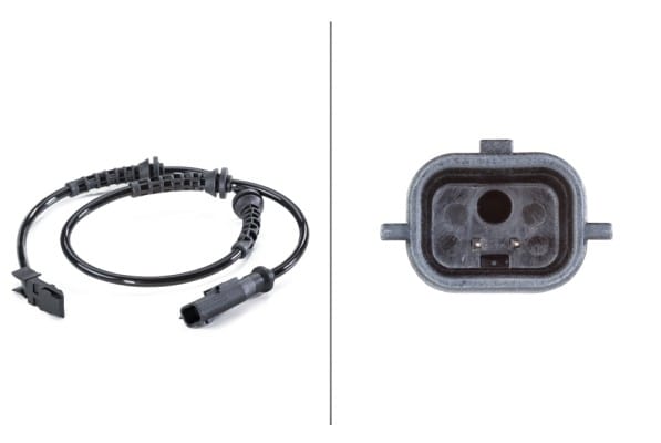 Αισθητήρας, wheel speed - 12V 2-pin connector Renault Clio III (BR0/1, CR0/1) HELLA 6PU012806231