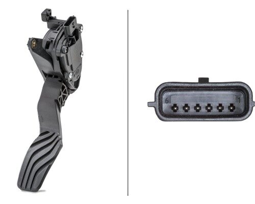 Αισθητήρας, accelerator pedal position - for left-hκαι/right-hκαι drive vehicles 6 Nissan Micra V (K14) HELLA 6PV012902701