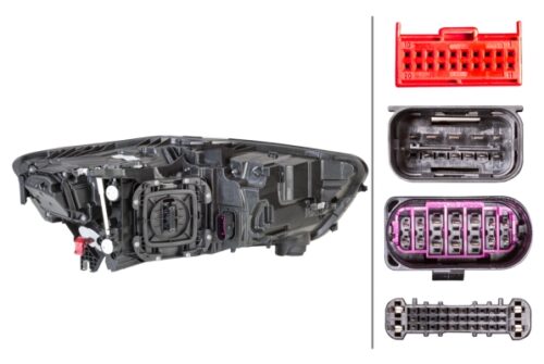 LED-Headlight - left for Audi A6 Avant (4G5, 4GD, C7) Headlight HELLA 1EX012976111 - Image 2