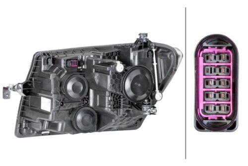 FF-Headlight - right for VW Crafter Box (SY_, SX_) Headlight HELLA 1LB012830041 - Image 2