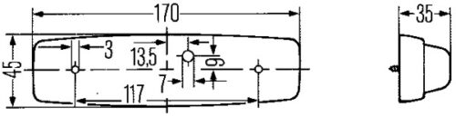 Εσωτερικός Φωτισμός 24V 12V HELLA 2JA001364001 - Image 2