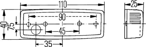 Φως Θέσης 12V HELLA 2PF006717011 - Image 2