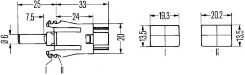 Διακόπτης Πόρτας Push control 12V Αριθμός Pin: 2 Mercedes Benz C Class (W202) HELLA 6ZF004229011 - Image 2