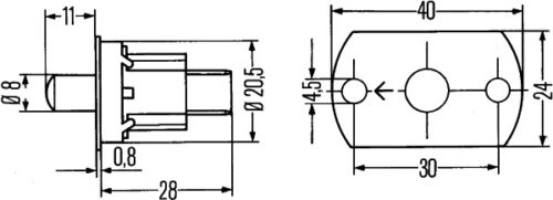 Διακόπτης Πόρτας Push control Αριθμός Pin: 2 HELLA 6ZF003549021 - Image 2