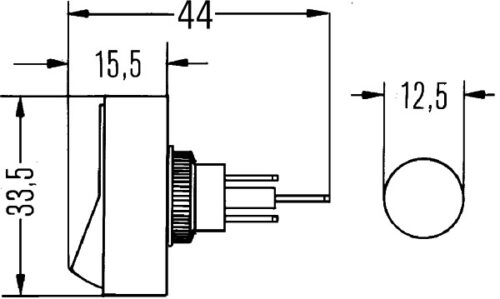 Διακόπτης S18 Flip Control Αριθμός Pin: 3 HELLA 6EH004407022 - Image 2
