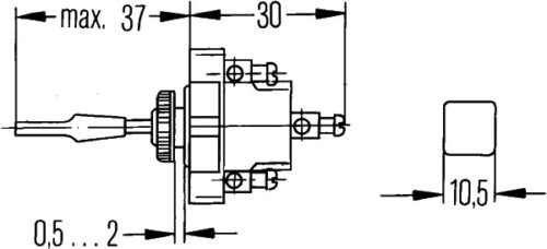 Φλάς Διακόπτης HELLA 6BG001545001 - Image 2