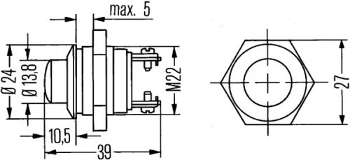 Διακόπτης μηχανής S29 Push control Αριθμός Pin: 2 HELLA 6JF001571001 - Image 2