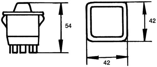 Διακόπτης Push Control Flip Control 24V HELLA 6GM500212002 - Image 2