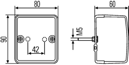 Boot Φανάρι Προβολέας 24V HELLA 2JB996012121 - Image 2