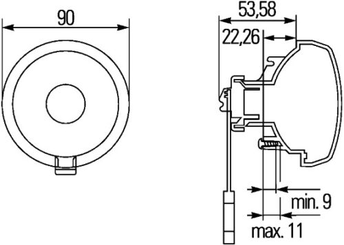 Φλάς Προβολέας 12V HELLA 2BA965039027 - Image 2