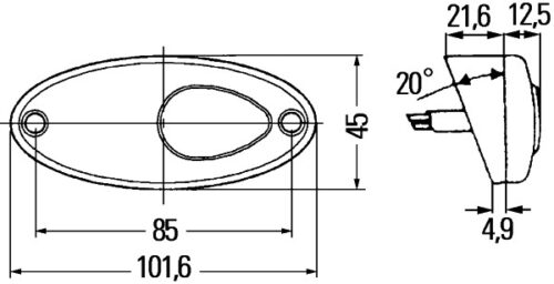 Φως Θέσης LED 12V HELLA 2PF964295257 - Image 2