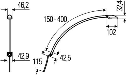 Reading Φανάρι LED 24V 12V HELLA 2JA346720011