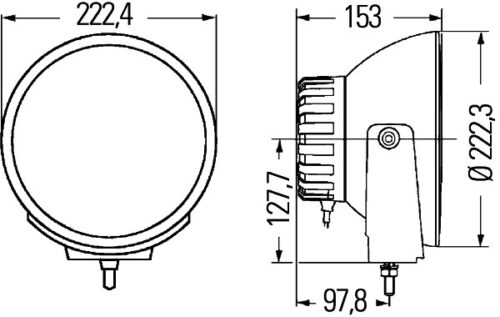 Σποτ Προβολέας Xenon Luminator 12V HELLA 1F8007560721 - Image 2
