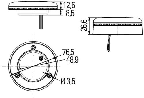 Εσωτερικός Φωτισμός HighPower SpotLED LED 5V HELLA 2JA344599351 - Image 2