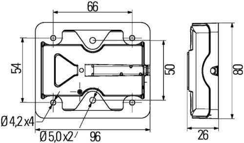 Φανάρι Θέσης Πίσω LED 12V 24V HELLA 2VA980720017 - Image 2