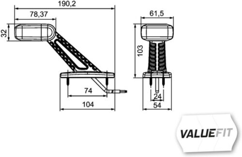 Φανάρι Clearance LED 12V 24V HELLA VALUEFIT 2XS357006011 - Image 2