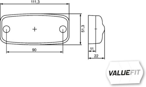 Φως Θέσης LED 12V 24V HELLA VALUEFIT 2PG357008031 - Image 2
