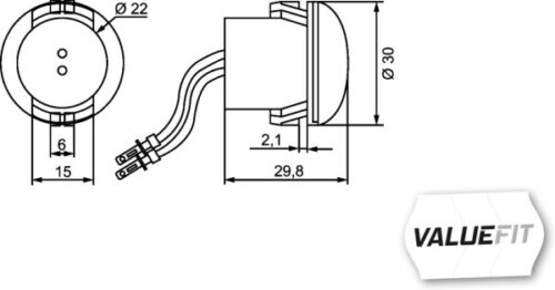 Φανάρι Θέσης LED 12V 24V HELLA VALUEFIT 2TM357011011 - Image 2