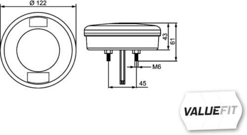 Φανάρι Θέσης Πίσω LED 24V 12V HELLA VALUEFIT 2NR357027051 - Image 2
