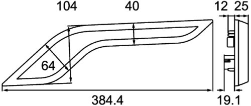 Φάρος Μπάρα LED Style 12V 24V Πορτοκαλί HELLA 2XW013493021 - Image 3