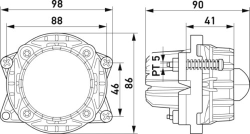 Σποτ Φανάρι Μπροστινό Συμμετρικό LED Modul 60 12V HELLA 1KL998670051 - Image 3