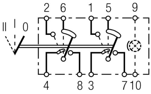 Πλήκτρο II+I 0 Αριθμός Pin: 10 HELLA 6RH007832741 - Image 2